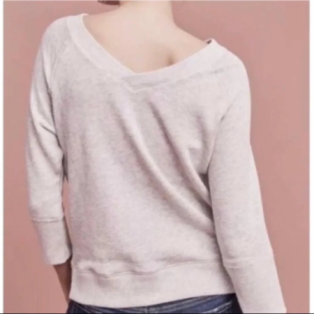 Anthropologie Postmark Paint By Numbers Floral Top - Picture 2 of 9